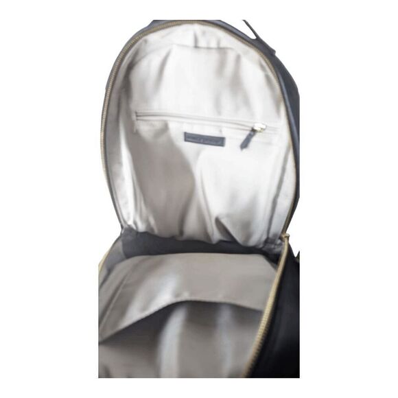 MARK AND GRAHAM Black Quilted Leather Backpack - Picture 9 of 9